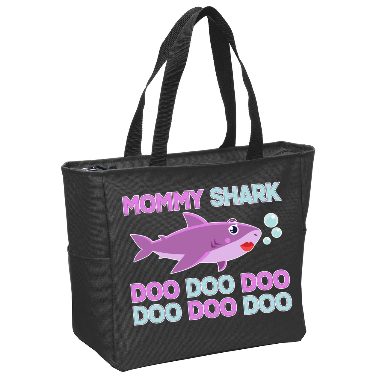Mommy Shark Doo Doo Doo Zip Tote Bag