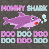 Mommy Shark Doo Doo Doo Cotton Canvas Backpack