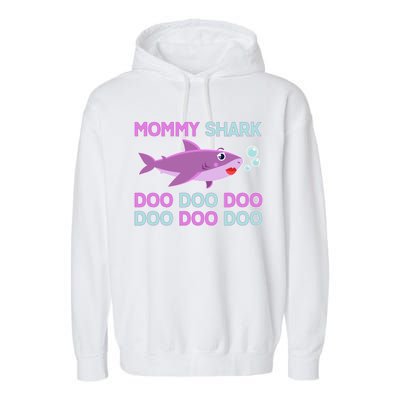 Mommy Shark Doo Doo Doo Garment-Dyed Fleece Hoodie