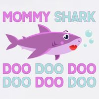 Mommy Shark Doo Doo Doo Garment-Dyed Sweatshirt