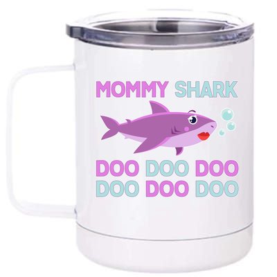 Mommy Shark Doo Doo Doo 12 oz Stainless Steel Tumbler Cup