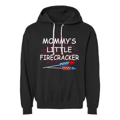 Mommy's little Firecracker Garment-Dyed Fleece Hoodie