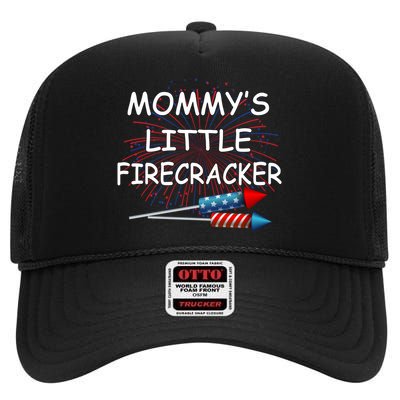 Mommy's little Firecracker High Crown Mesh Back Trucker Hat