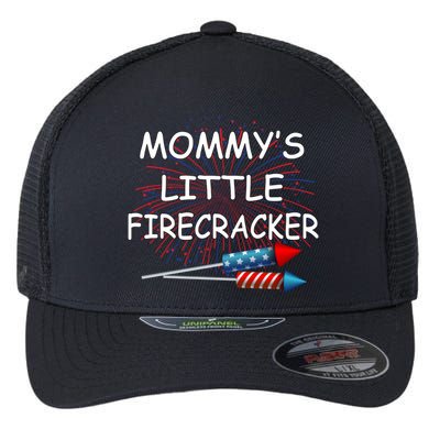 Mommy's little Firecracker Flexfit Unipanel Trucker Cap