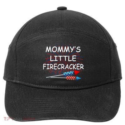 Mommy's little Firecracker 7-Panel Snapback Hat