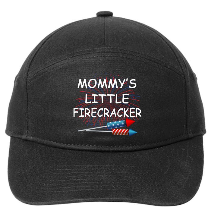Mommy's little Firecracker 7-Panel Snapback Hat