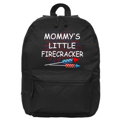 Mommy's little Firecracker 16 in Basic Backpack
