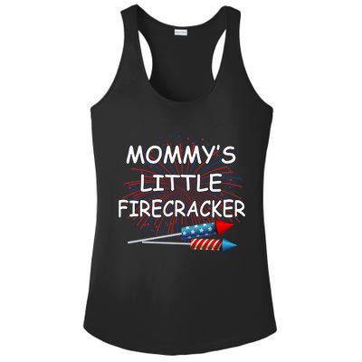 Mommy's little Firecracker Ladies PosiCharge Competitor Racerback Tank