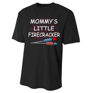 Mommy's little Firecracker Performance Sprint T-Shirt