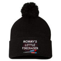 Mommy's little Firecracker Pom Pom 12in Knit Beanie