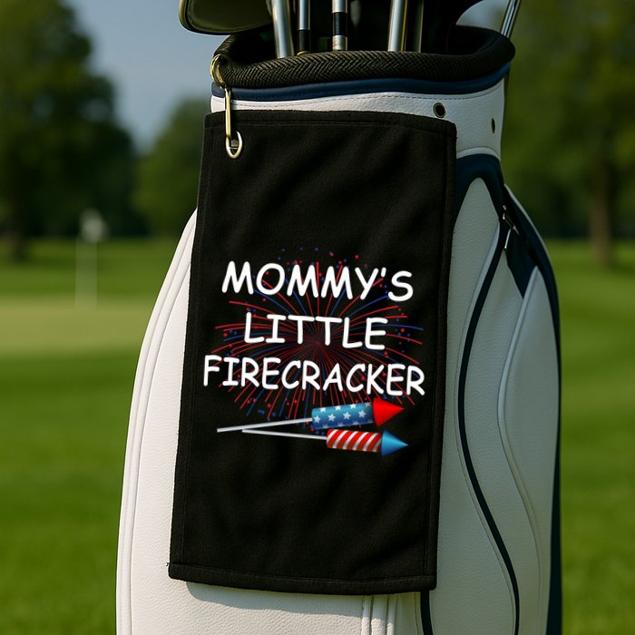 Mommy's little Firecracker Golf Towel