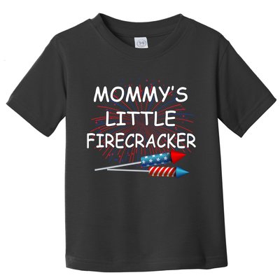 Mommy's little Firecracker Toddler T-Shirt