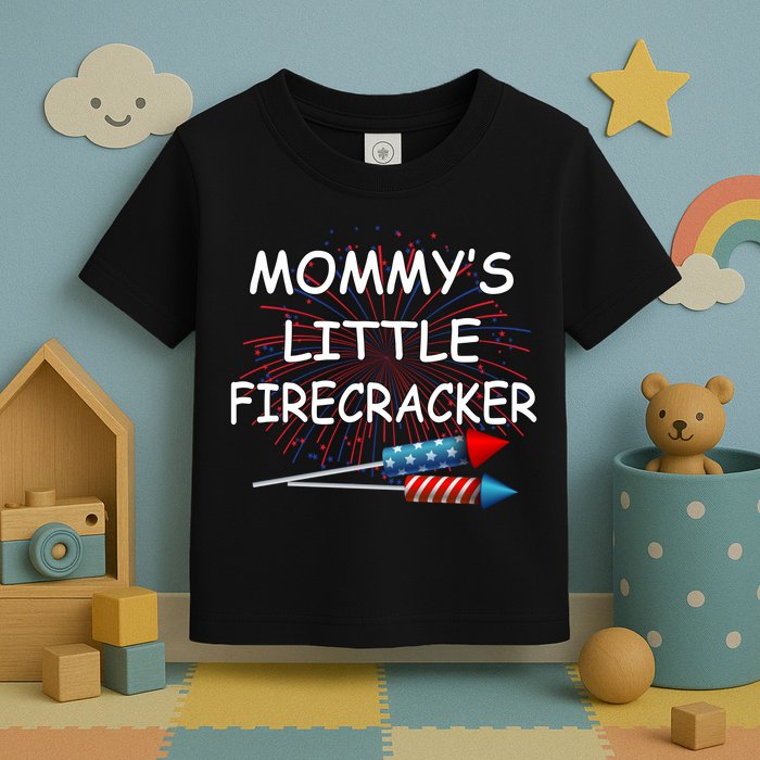 Mommy's little Firecracker Toddler T-Shirt