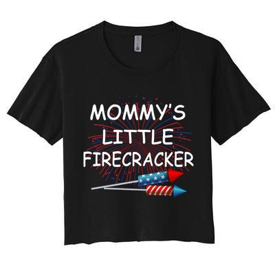 Mommy's little Firecracker Crop Top