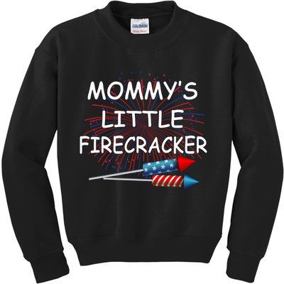Mommy's little Firecracker Kids Sweatshirt
