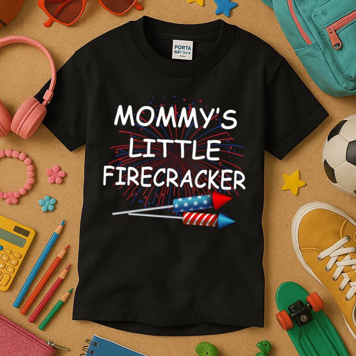 Mommy's little Firecracker Kids T-Shirt
