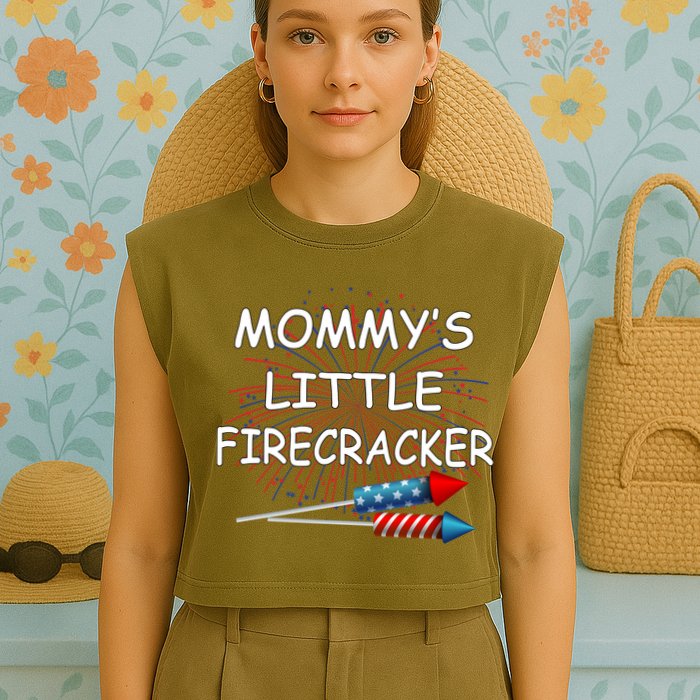 Mommy's little Firecracker Garment-Dyed Women's Muscle Tee