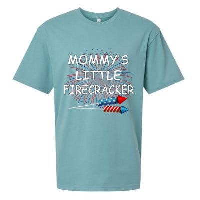 Mommy's little Firecracker Sueded Cloud Jersey T-Shirt