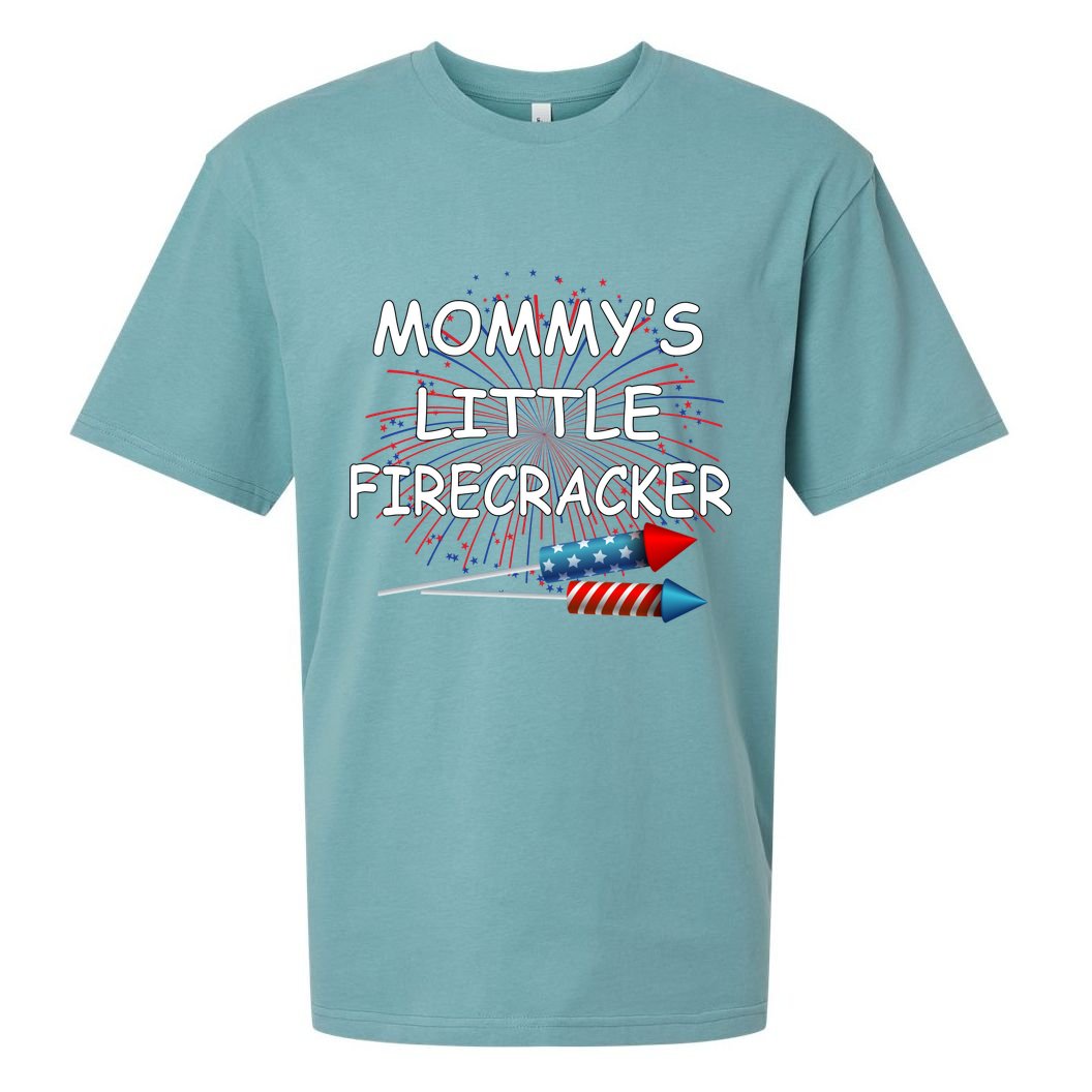 Mommy's little Firecracker Sueded Cloud Jersey T-Shirt