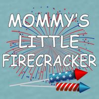 Mommy's little Firecracker Sueded Cloud Jersey T-Shirt