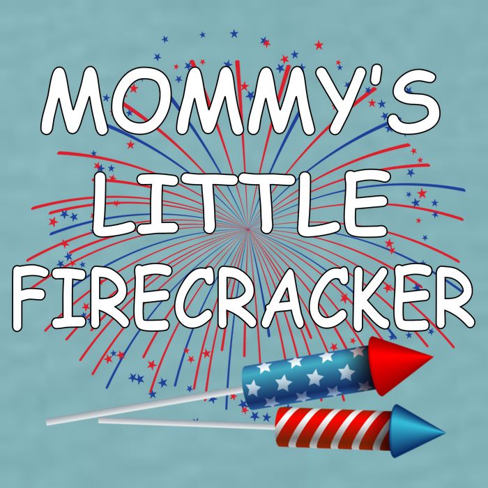 Mommy's little Firecracker Sueded Cloud Jersey T-Shirt