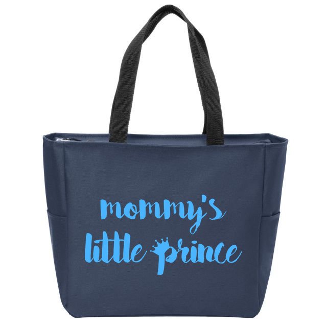 Mommy's Little Prince Zip Tote Bag