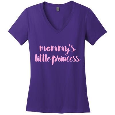 Mommy's Little Princess Women's V-Neck T-Shirt