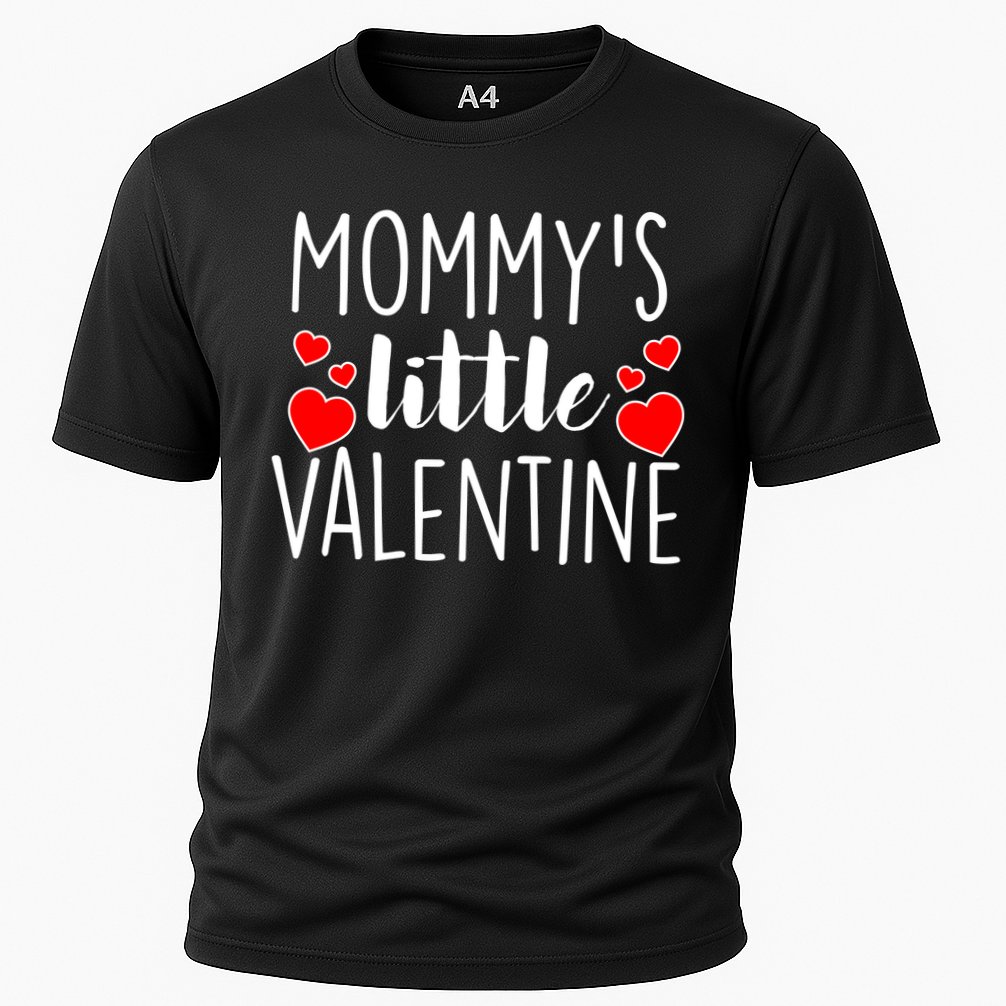 Mommy's Little Valentine Hearts Love Cooling Performance Crew T-Shirt
