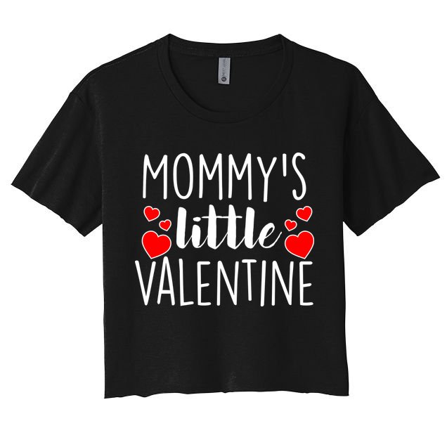 Mommy's Little Valentine Hearts Love Crop Top