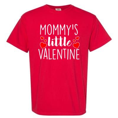 Mommy's Little Valentine Hearts Love Garment-Dyed Heavyweight T-Shirt