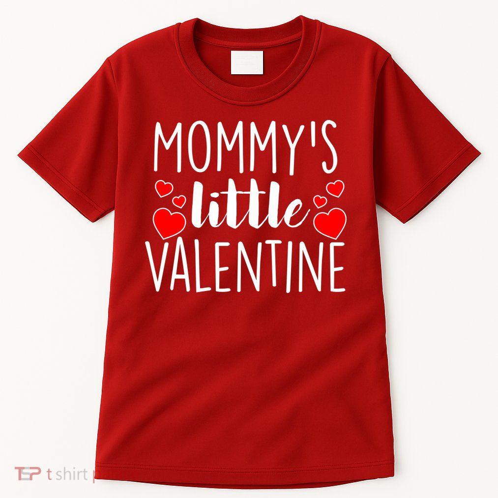 Mommy's Little Valentine Hearts Love Tall T-Shirt