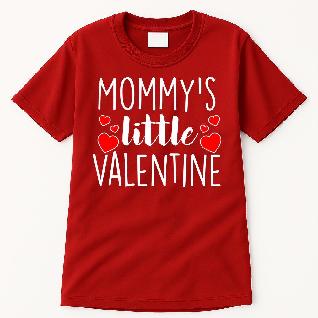 Mommy's Little Valentine Hearts Love Tall T-Shirt