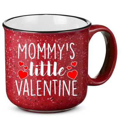 Mommy's Little Valentine Hearts Love 15oz Campfire Ceramic Mug