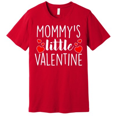 Mommy's Little Valentine Hearts Love Premium T-Shirt