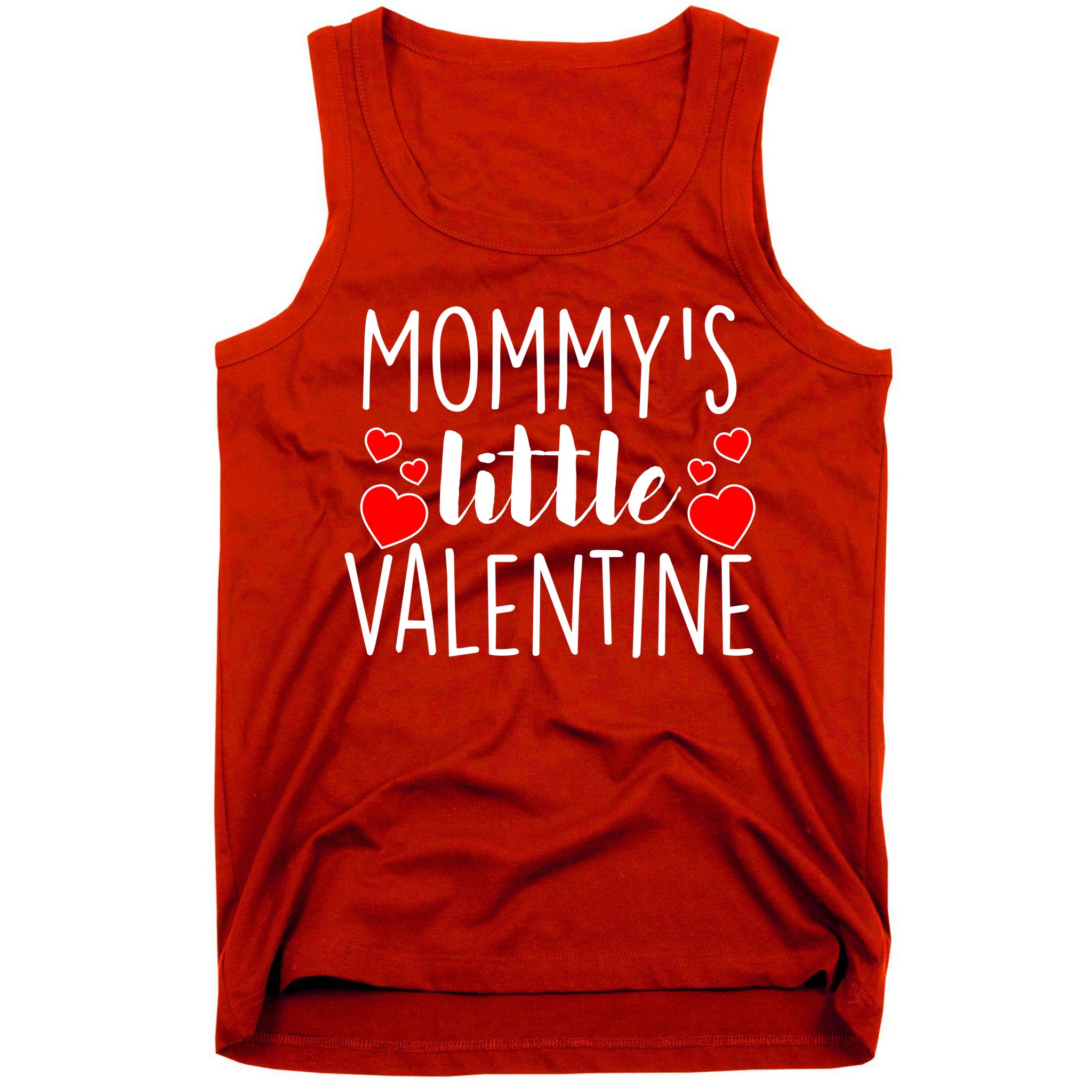 Mommy's Little Valentine Hearts Love Tank Top