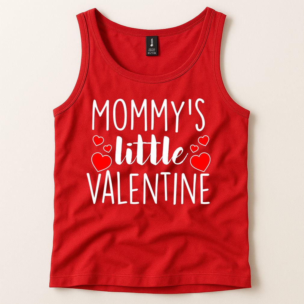 Mommy's Little Valentine Hearts Love Tank Top