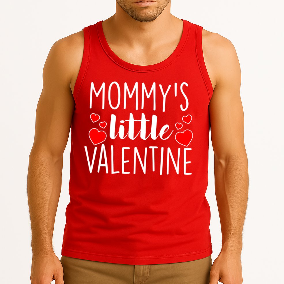 Mommy's Little Valentine Hearts Love Tank Top