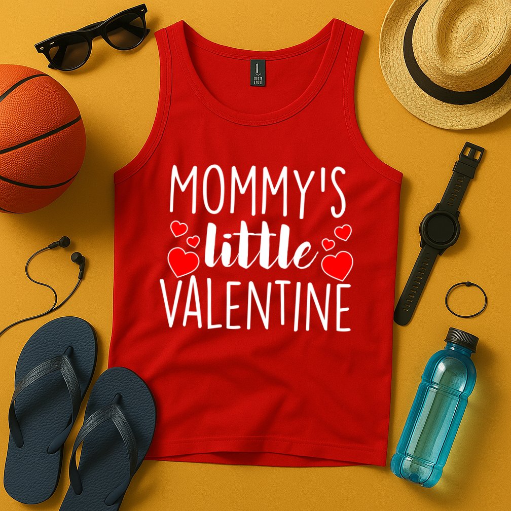 Mommy's Little Valentine Hearts Love Tank Top