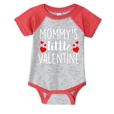 Mommy's Little Valentine Hearts Love Infant Baby Jersey Bodysuit
