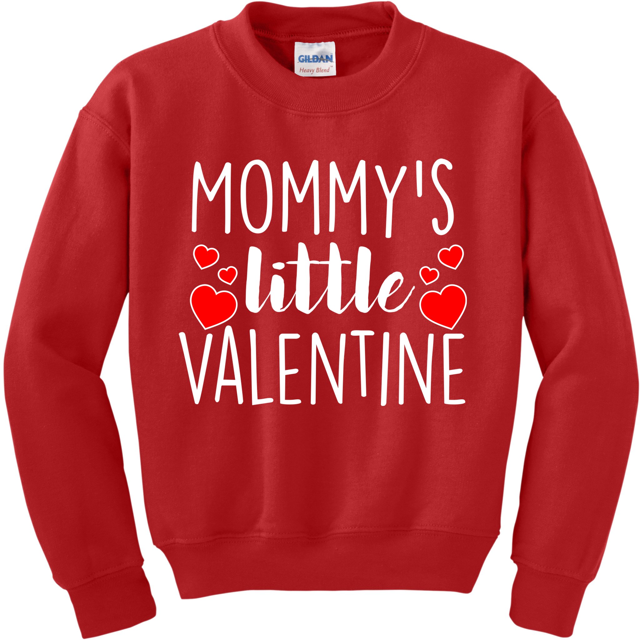 Mommy's Little Valentine Hearts Love Kids Sweatshirt