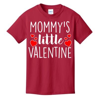 Mommy's Little Valentine Hearts Love Kids T-Shirt