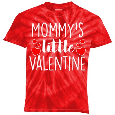 Mommy's Little Valentine Hearts Love Kids Tie-Dye T-Shirt