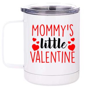 Mommy's Little Valentine Hearts Love 12 oz Stainless Steel Tumbler Cup