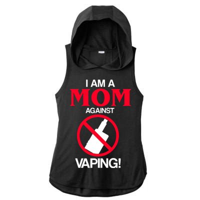 Moms Against Vaping Ladies PosiCharge Tri-Blend Wicking Draft Hoodie Tank