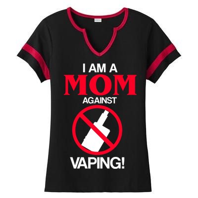 Moms Against Vaping Ladies Halftime Notch Neck Tee