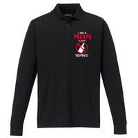 Moms Against Vaping Performance Long Sleeve Polo