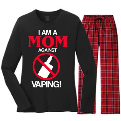 Moms Against Vaping Women's Long Sleeve Flannel Pajama Set 