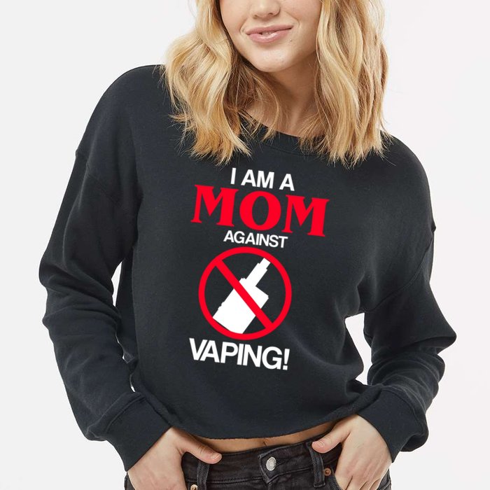 Moms Against Vaping Cropped Pullover Crew