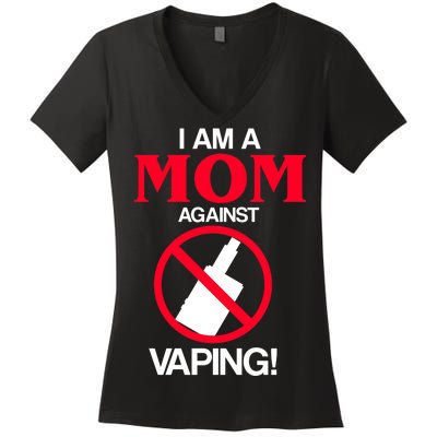 Moms Against Vaping Women's V-Neck T-Shirt