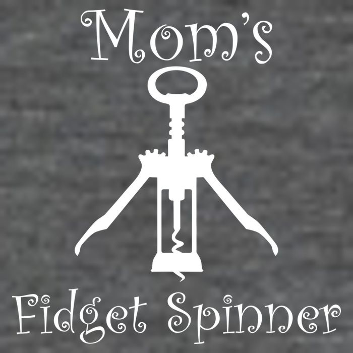 Mom's Fidget Spinner Wine Bottle Opener Tall T-Shirt